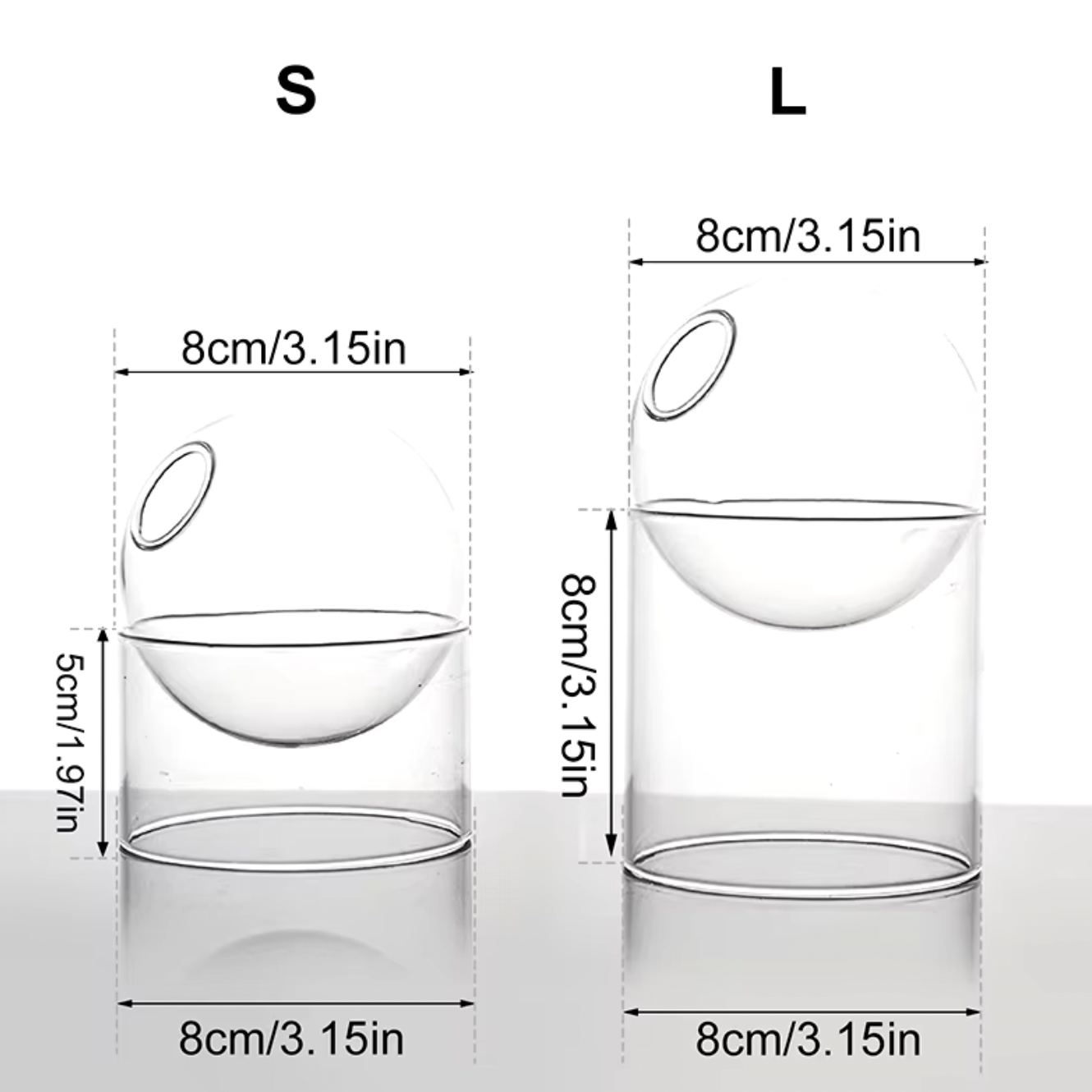 Style Mini Spheroidal Glass Vase