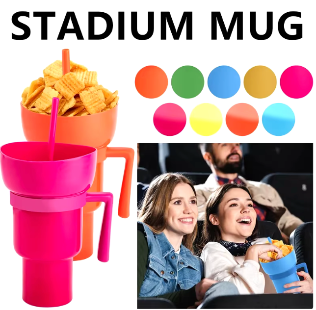 2-in-1 Tumbler – Popcorn & Drink Combo Cup