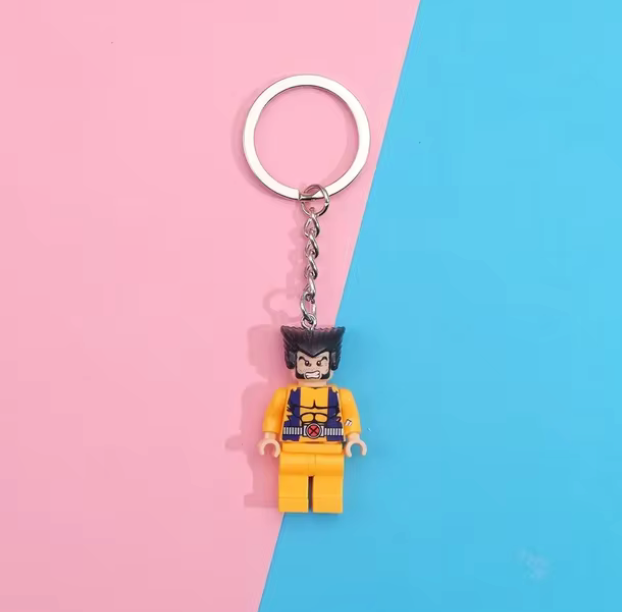 Disney Cartoon Building Block Keychain