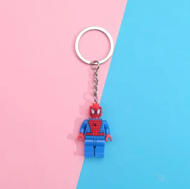 Disney Cartoon Building Block Keychain