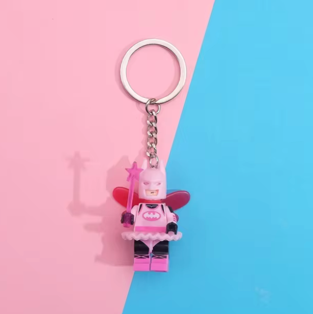 Disney Cartoon Building Block Keychain