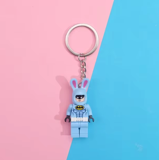 Disney Cartoon Building Block Keychain