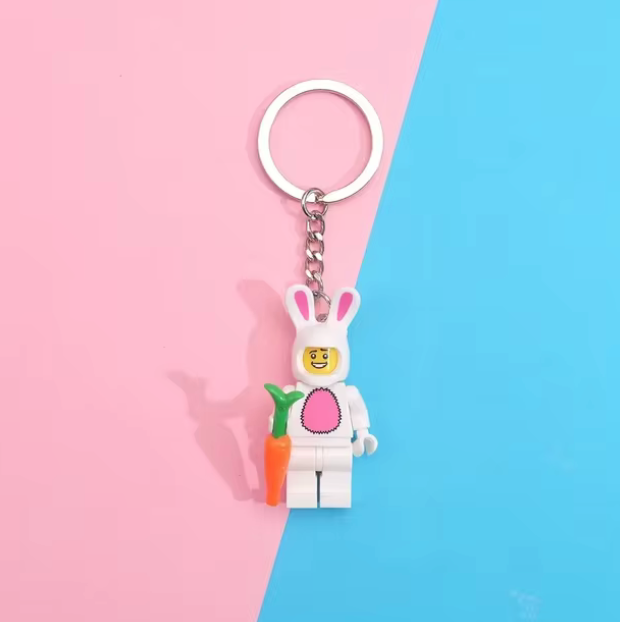 Disney Cartoon Building Block Keychain